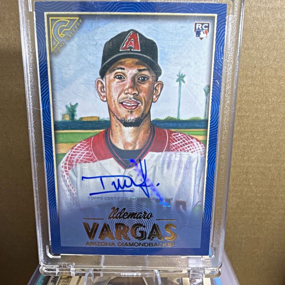 2018 Topps Gallery Ildemaro Vargas #81 Blue Autographs RC Auto /50 DBacks